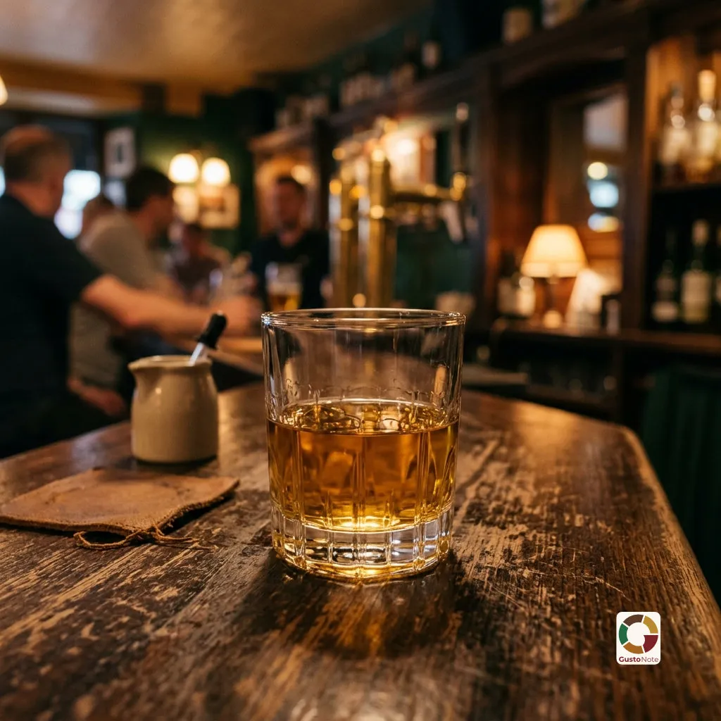 Kieliszek gładkiej irlandzkiej whiskey